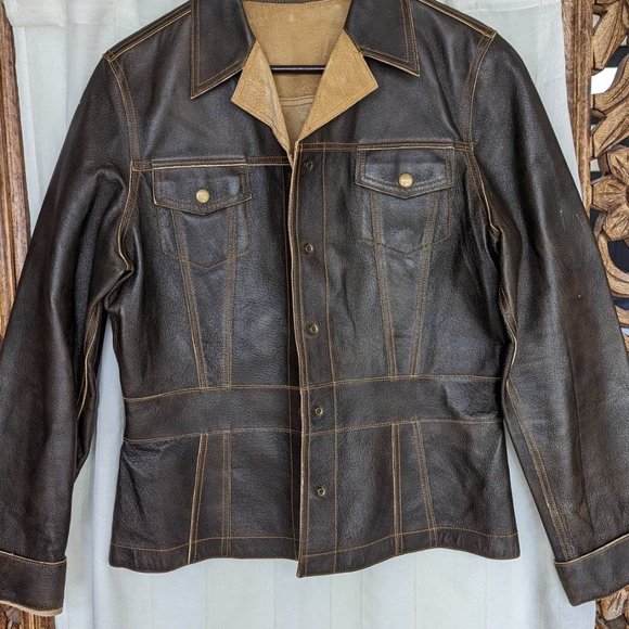 Women's vintage leather jacket in excellent used condition - Picture 5 of 5